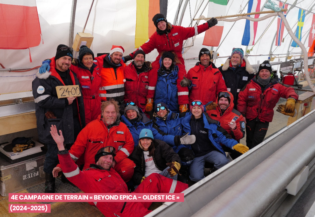 Equipe de l'expédition Antarctique "Beyond Epica" 2024-2025