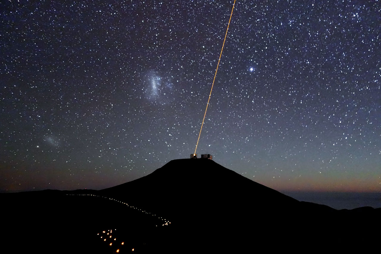 Paranal Observatory at night