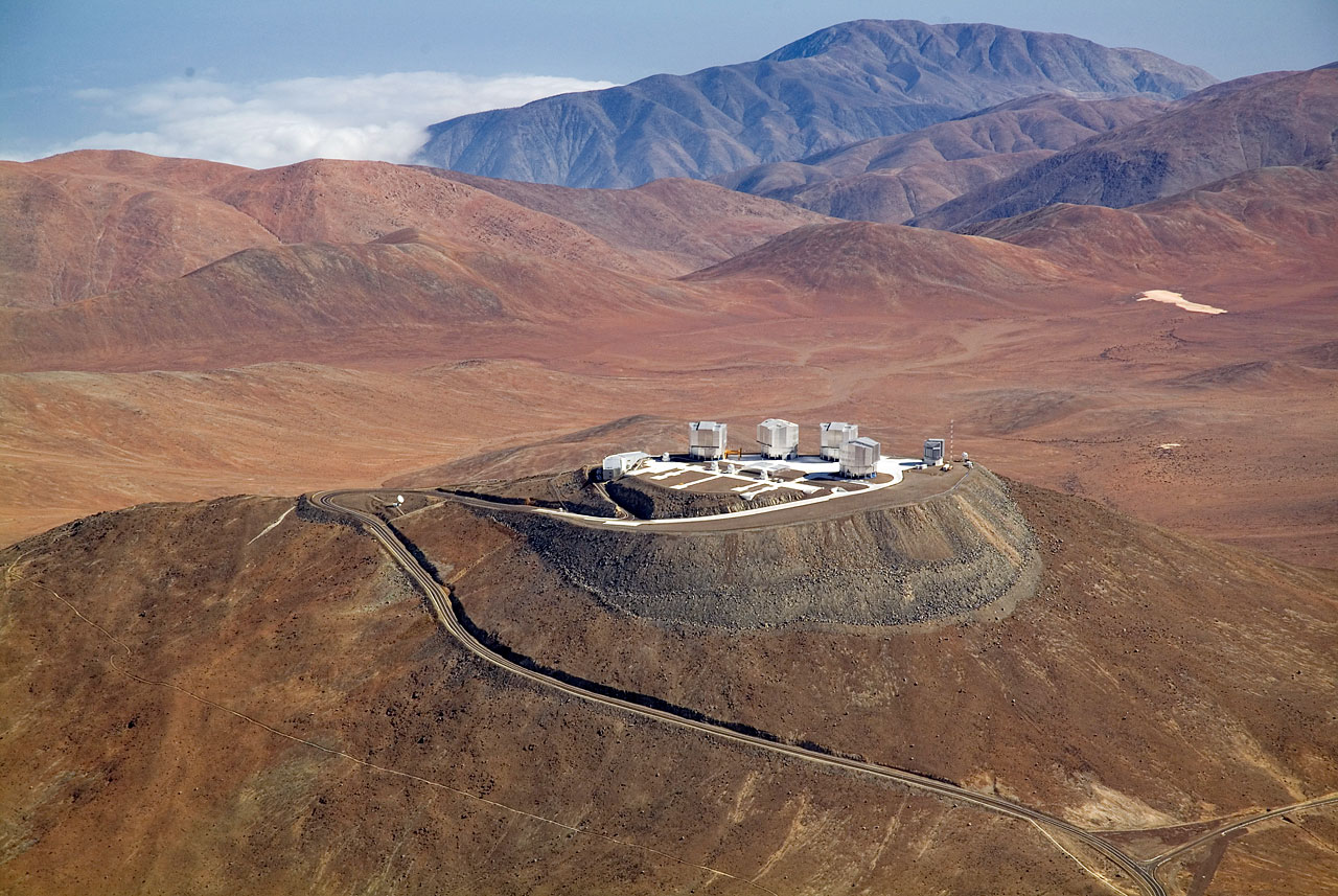 Aerial view of Cerro Paranal