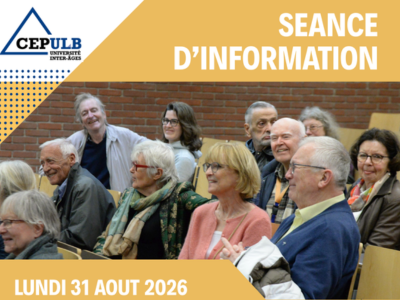 Séance d'accueil et info CEPULB 2026